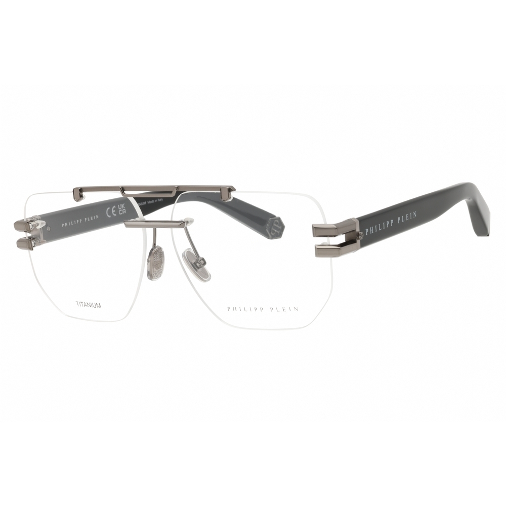 Philipp Plein VPP087M Eyeglasses Gunmetal Metal Aviator